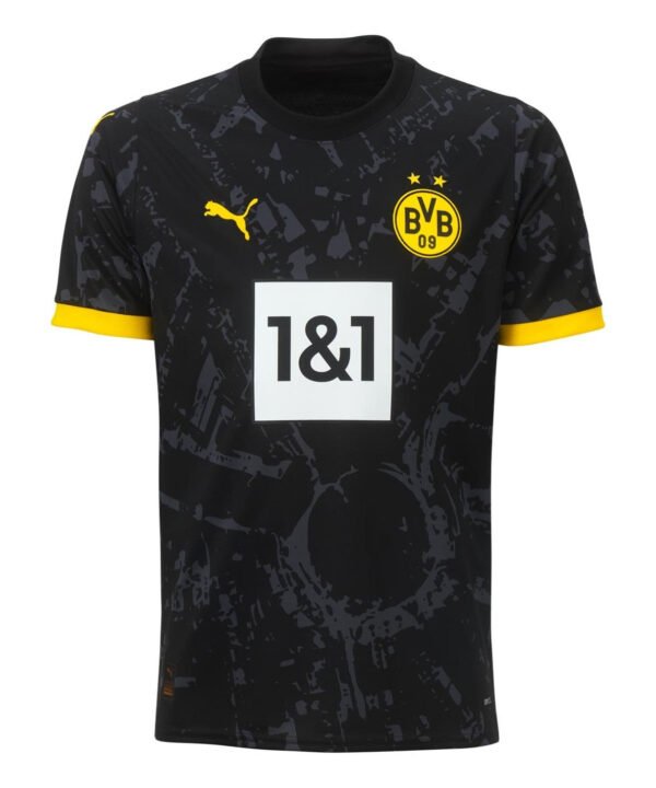 Camisa Borussia Dortmund Away 23/24 s/n° Torcedor Masculina - Preta
