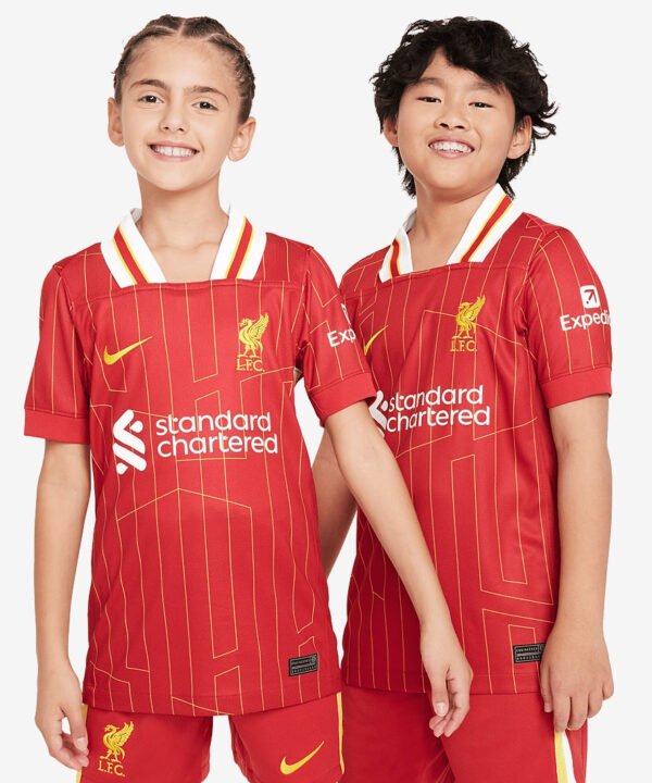 Camisa Conjunto Infantil Liverpool FC 2024/25 I Torcedor