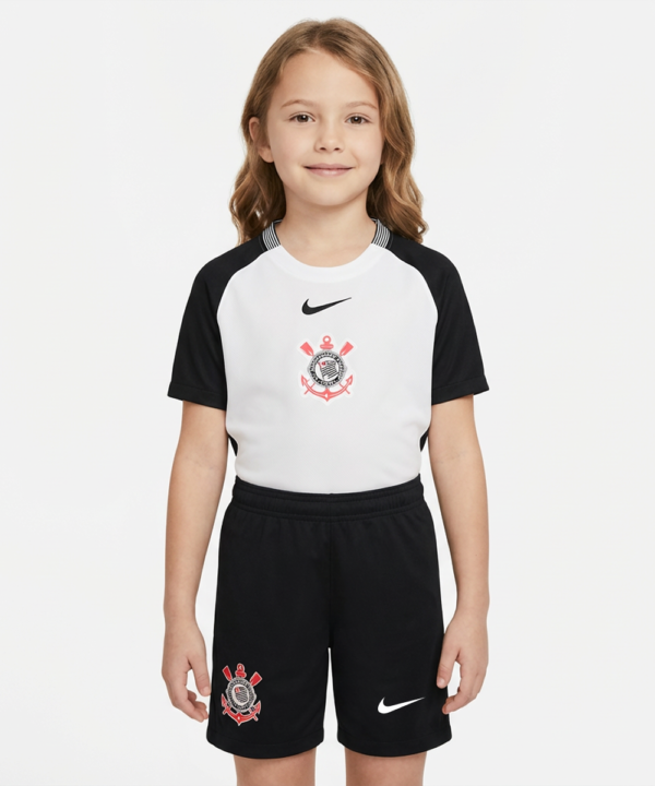 Conjunto Infantil Feminino Corinthians 2025/26 I