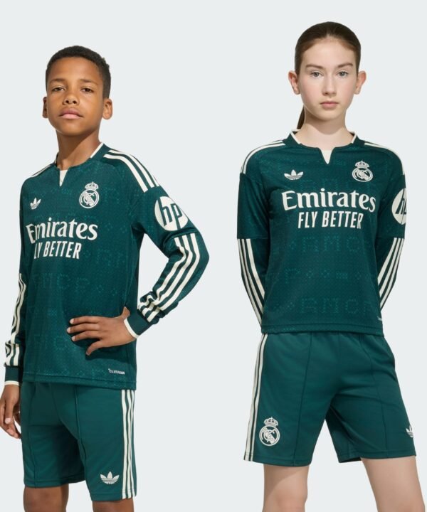 Camisa Manga Longa Infantil Adidas Real Madrid 2026/27 II