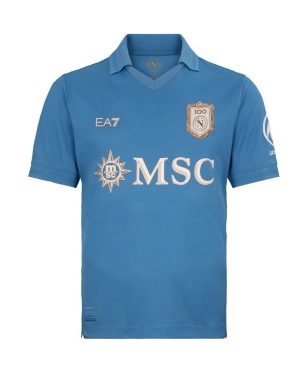 Camisa Infantil EA7 Napoli 2026/27 I Jogador