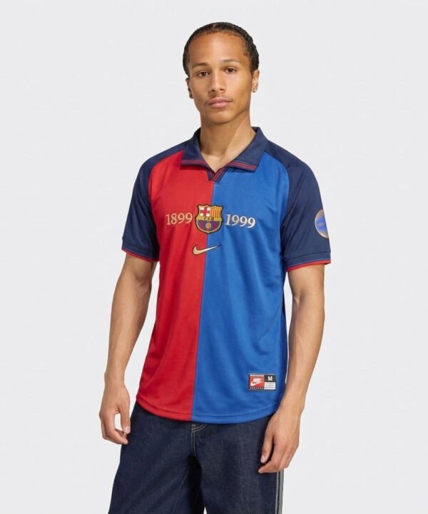 Camisa Retrô Barcelona Edição Comemorativa 100 Anos