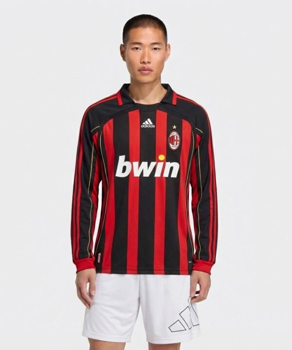 Camisa Retrô Milan 2006/07 I Manga Longa