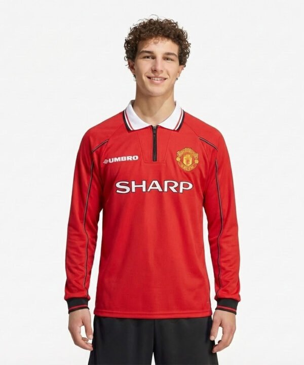 Camisa Retrô Manchester United 1998/99 I Manga Longa