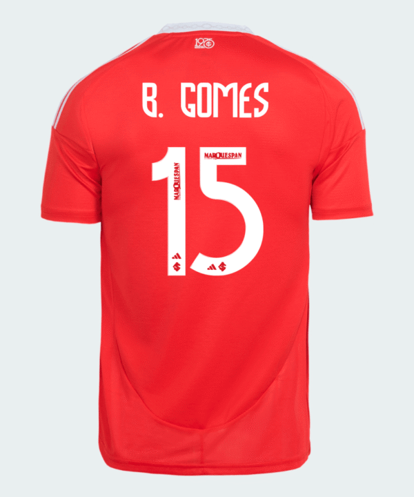 Camisa adidas Internacional 2025/26 I - B. Gomes  N° 15