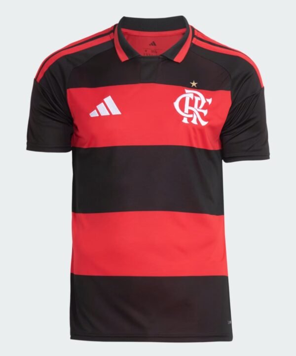 Camisa Flamengo I 2026/27 Jogador Adidas Masculina - Vermelho+Preto
