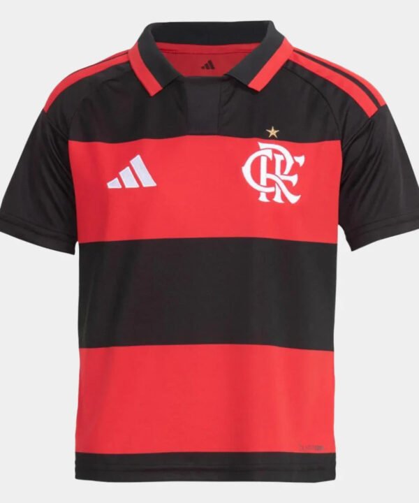 Kit Infantil Flamengo I 2026/27 Torcedor Adidas