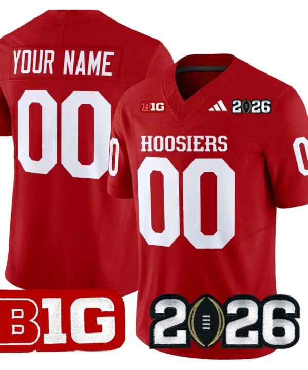 Camisa NCAA Indiana Hoosiers 2026 CFP Final Vermelha