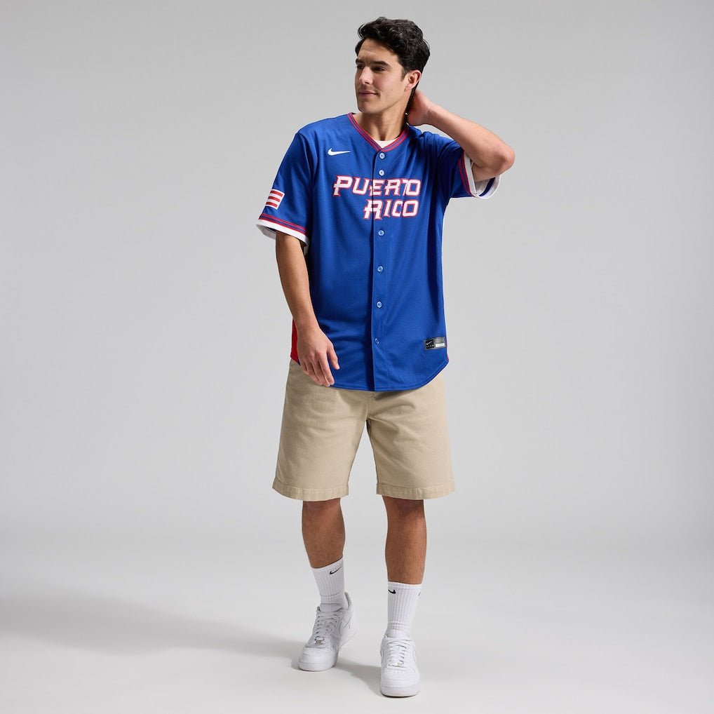 Jersey Beisebol Porto Rico WBC 2026 Azul - Imagem 6