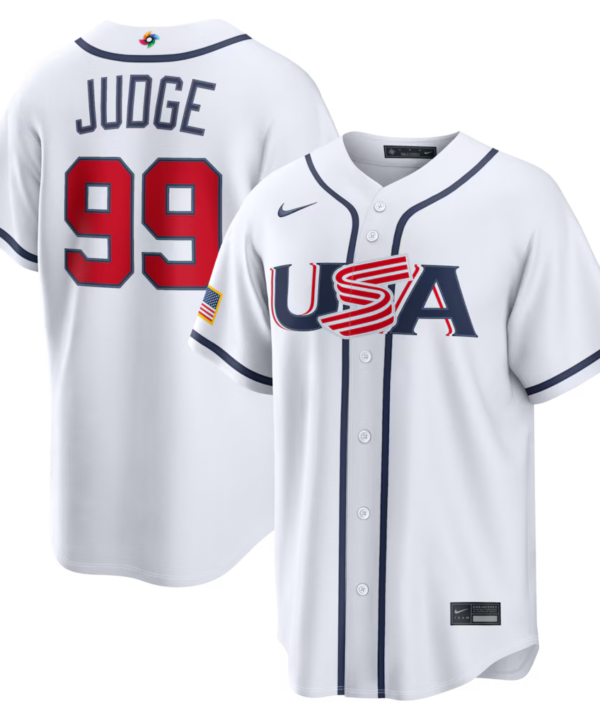 Jersey Beisebol USA WBC 2026 Branca