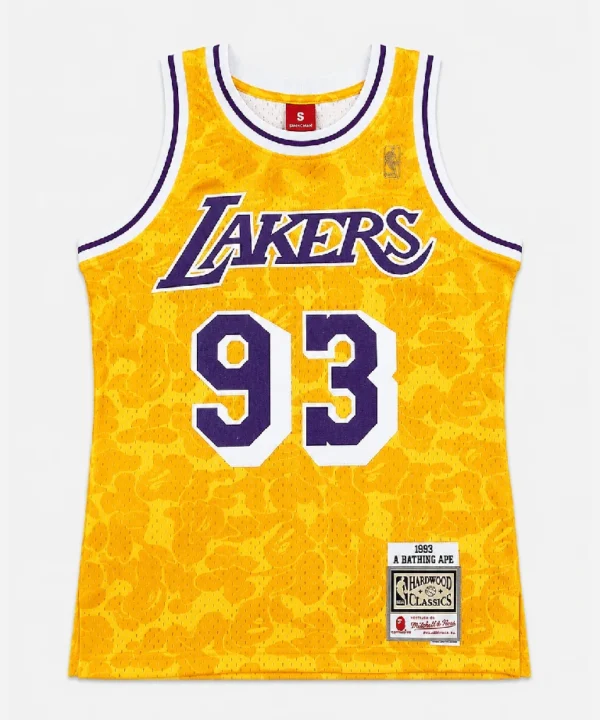 Regata NBA Los Angeles Lakers do Kobe Bryant Mitchell & Ness "A Bathing Ape x Lakers"